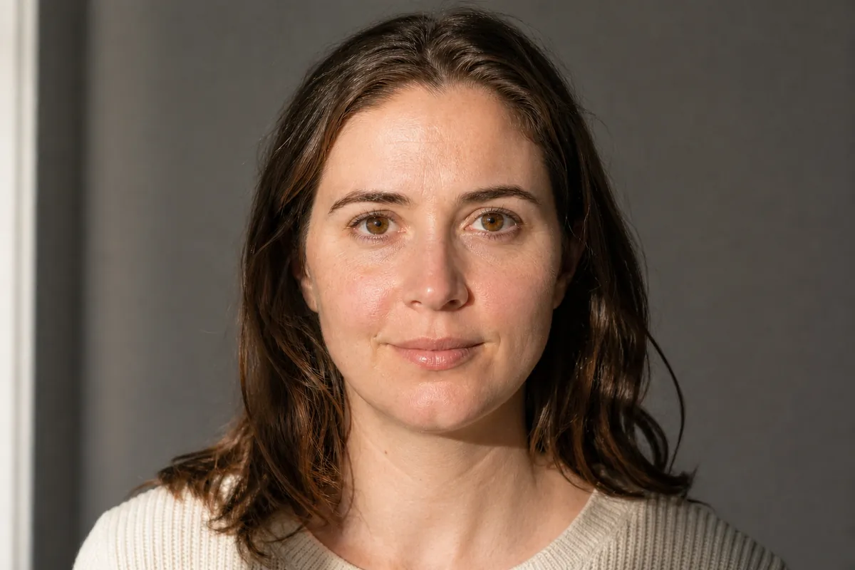 After portrait with the facial shadow softened while natural skin texture remains